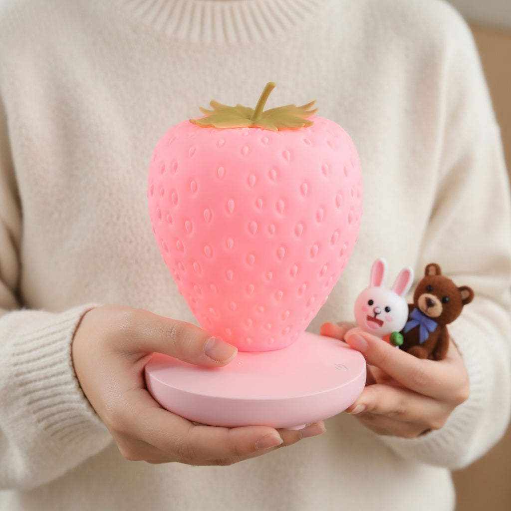LED Strawberry Night Light