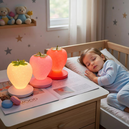 LED Strawberry Night Light